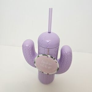⭐️40% Off⭐️ Pink Sky Lookin Sharp 21 oz Cactus Cup with Straw